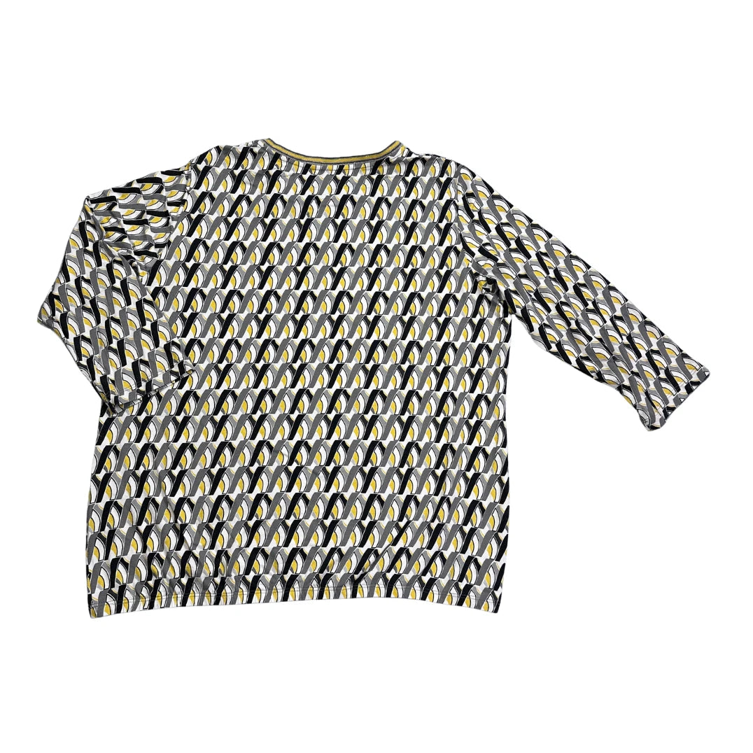 Rabe® Grey Geometric Long Sleeve Top