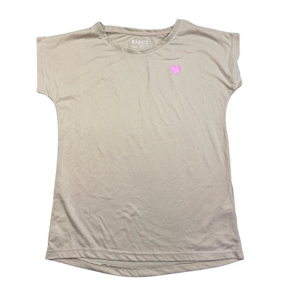 Basics® Beige Minimalist Casual T-Shirt