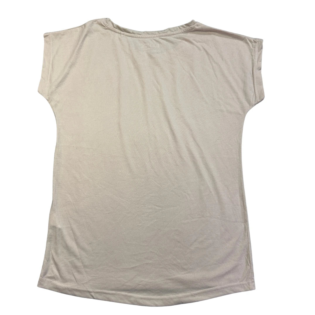 Basics® Beige Minimalist Casual T-Shirt