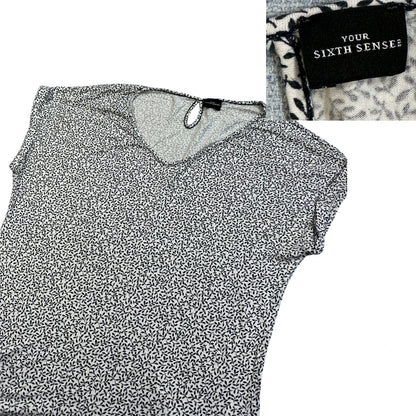 Your Sixth Sense® White Black Floral Print Top