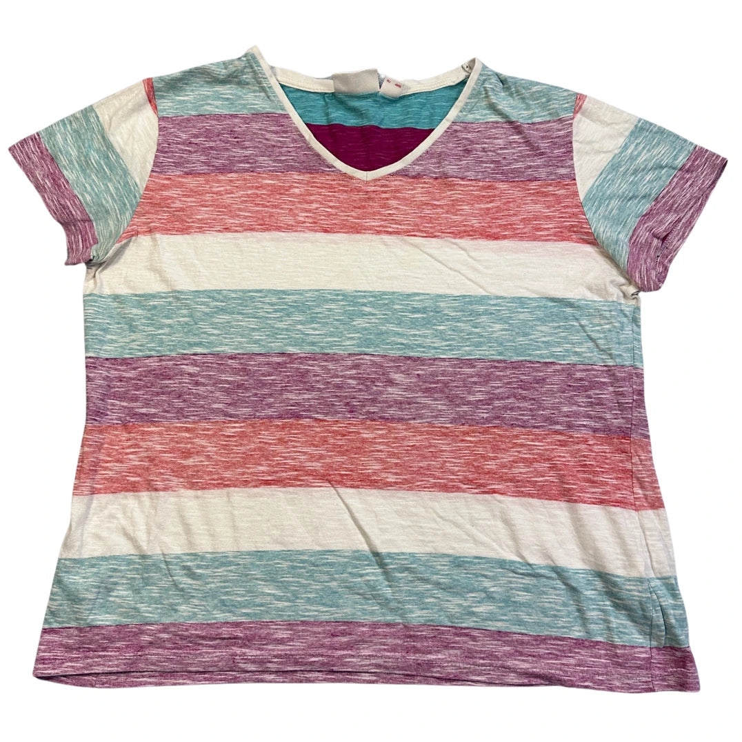John Baner® Multicolor Striped Casual T-Shirt