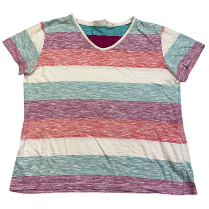 John Baner® Multicolor Striped Casual T-Shirt
