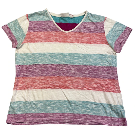 John Baner® Multicolor Striped Casual T-Shirt