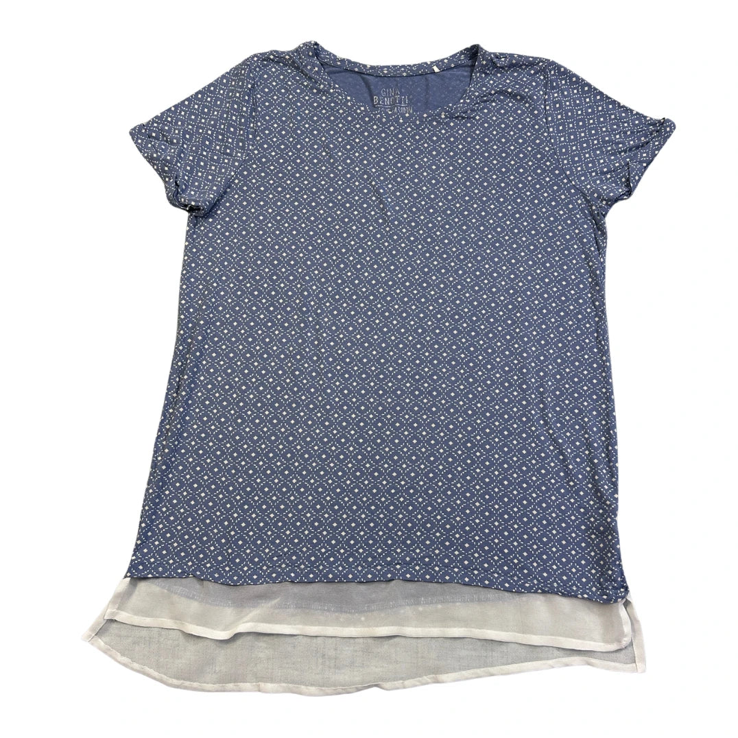 Gina Benotti® Blue Printed Casual Blouse(S)