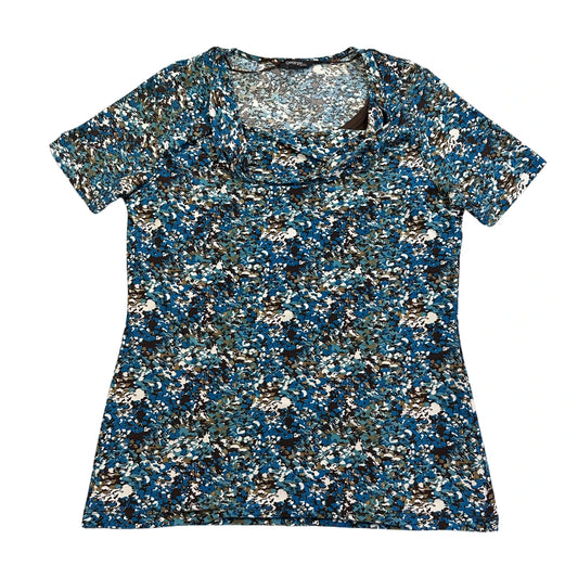 George® Blue Floral Print Casual Top(S)