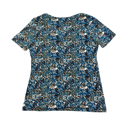 George® Blue Floral Print Casual Top(S)