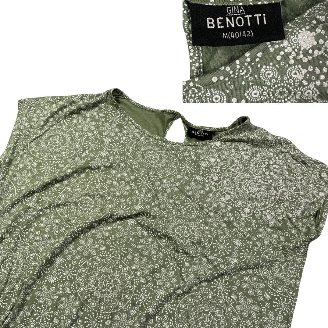 Gina Benotti® Olive Printed Top(M)