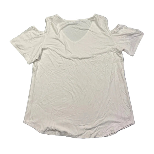 White Cold Shoulder Top(L)