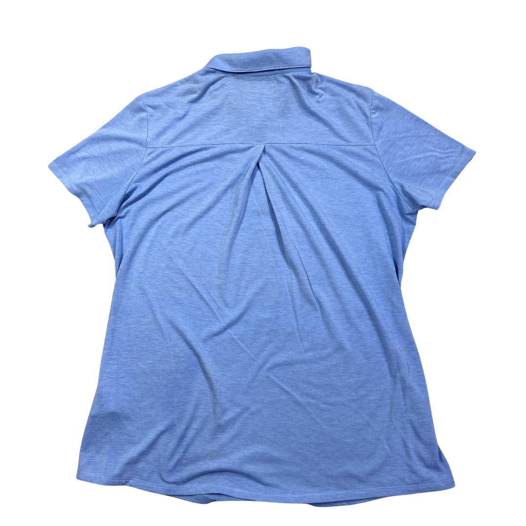 Adidas® Golf Blue Polo Shirt(L)