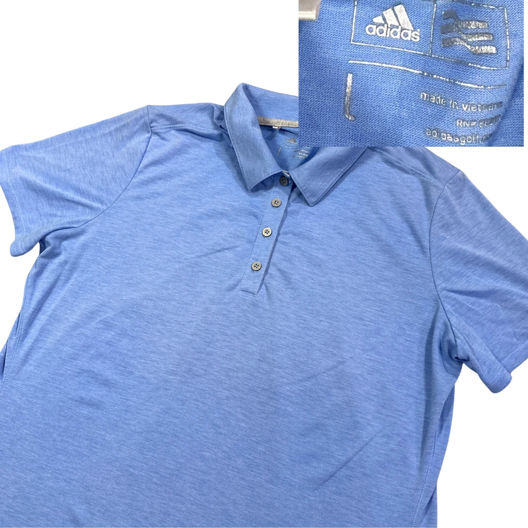 Adidas® Golf Blue Polo Shirt(L)