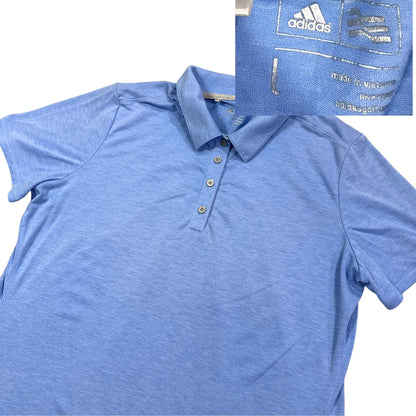 Adidas® Golf Blue Polo Shirt(L)