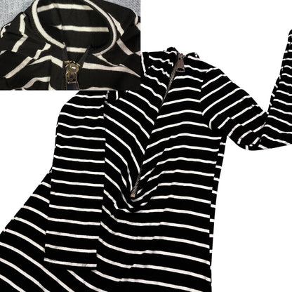 Striped Half Zip Top(S)