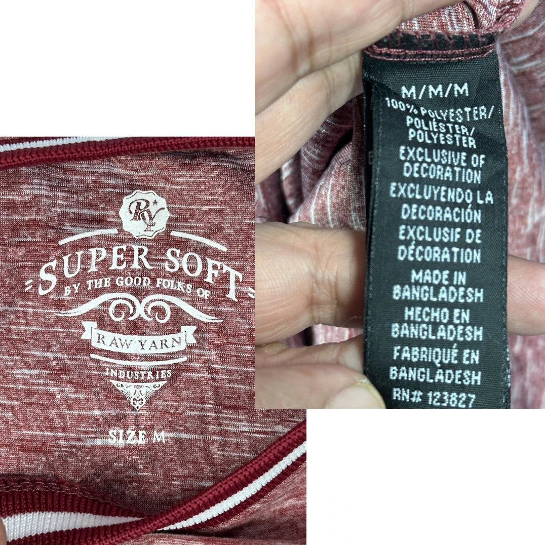 Super Soft® Raw Yarn Tee-M