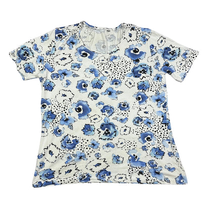 Floral Print Short Sleeve Top-M