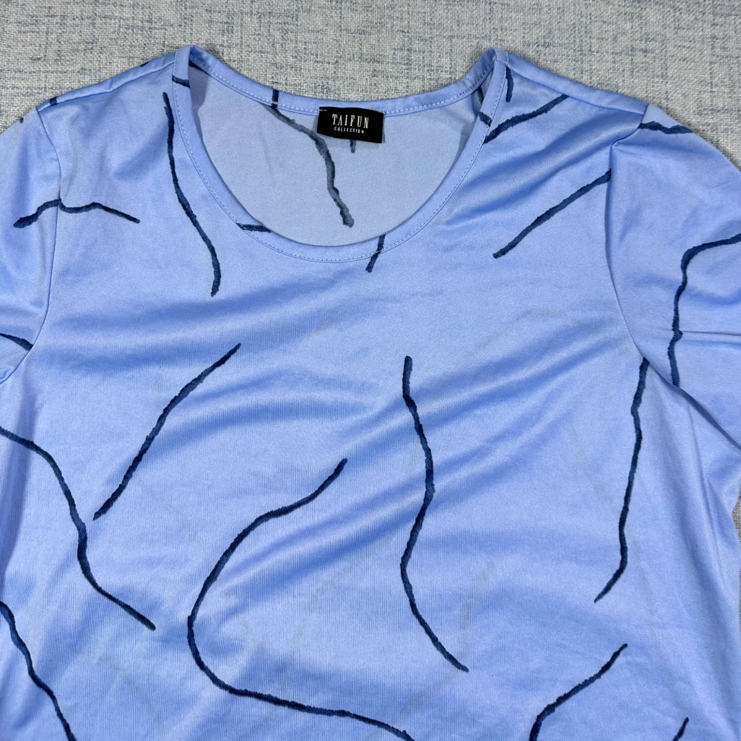 Taifun® Patterned Blue Top-L