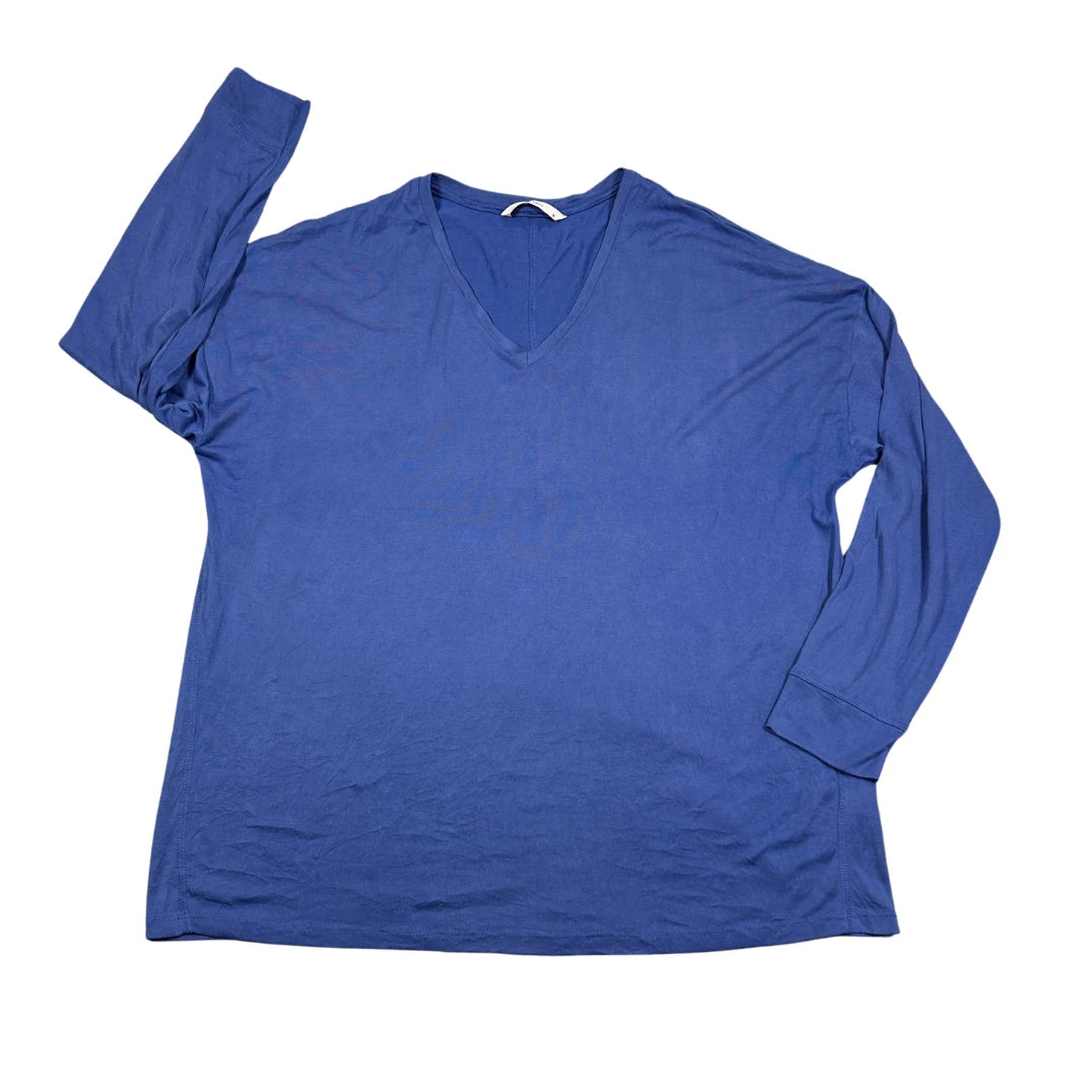 Tu® Blue V Neck Top-XL