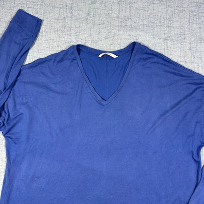 Tu® Blue V Neck Top-XL