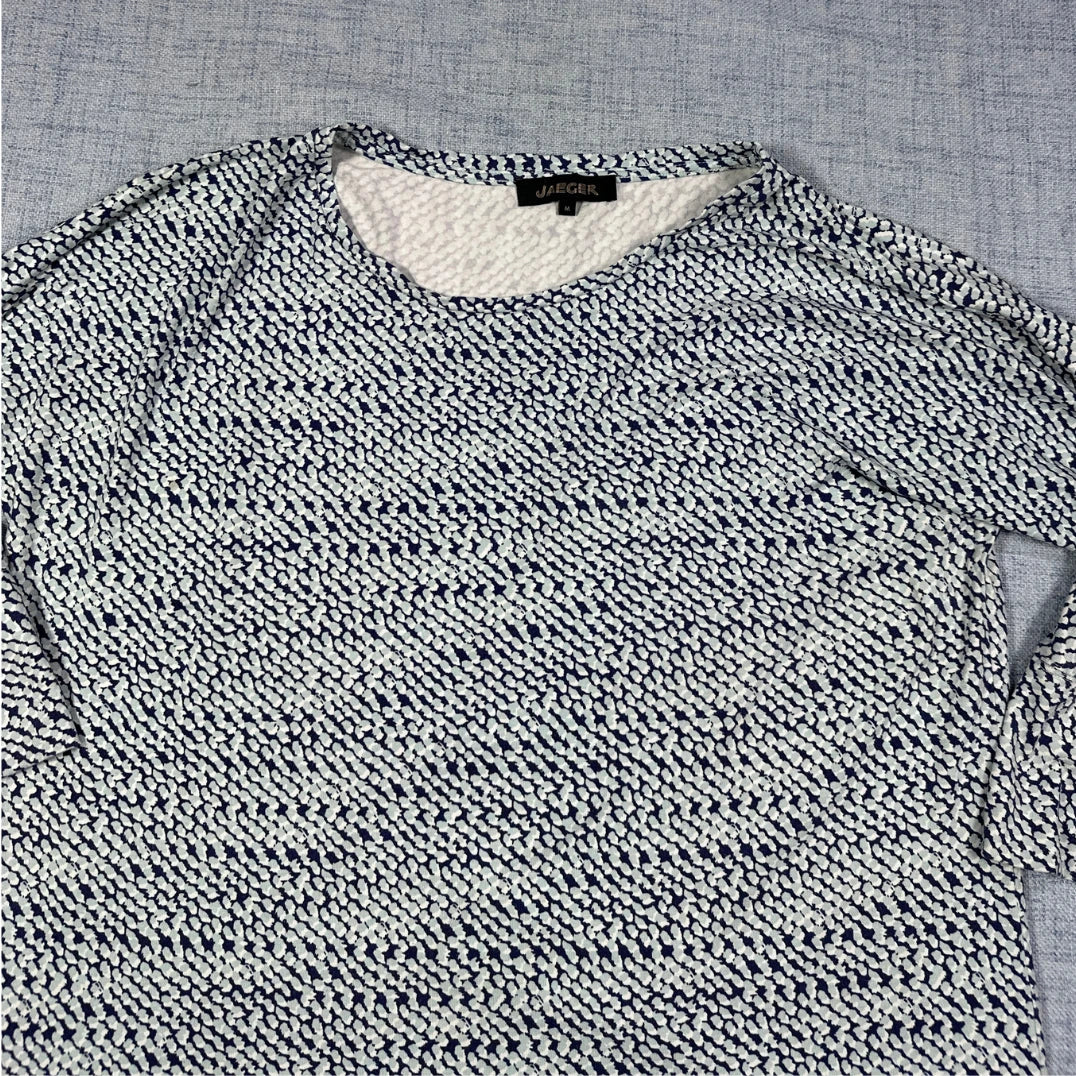 Jaeger® Printed Long Sleeve Top-M
