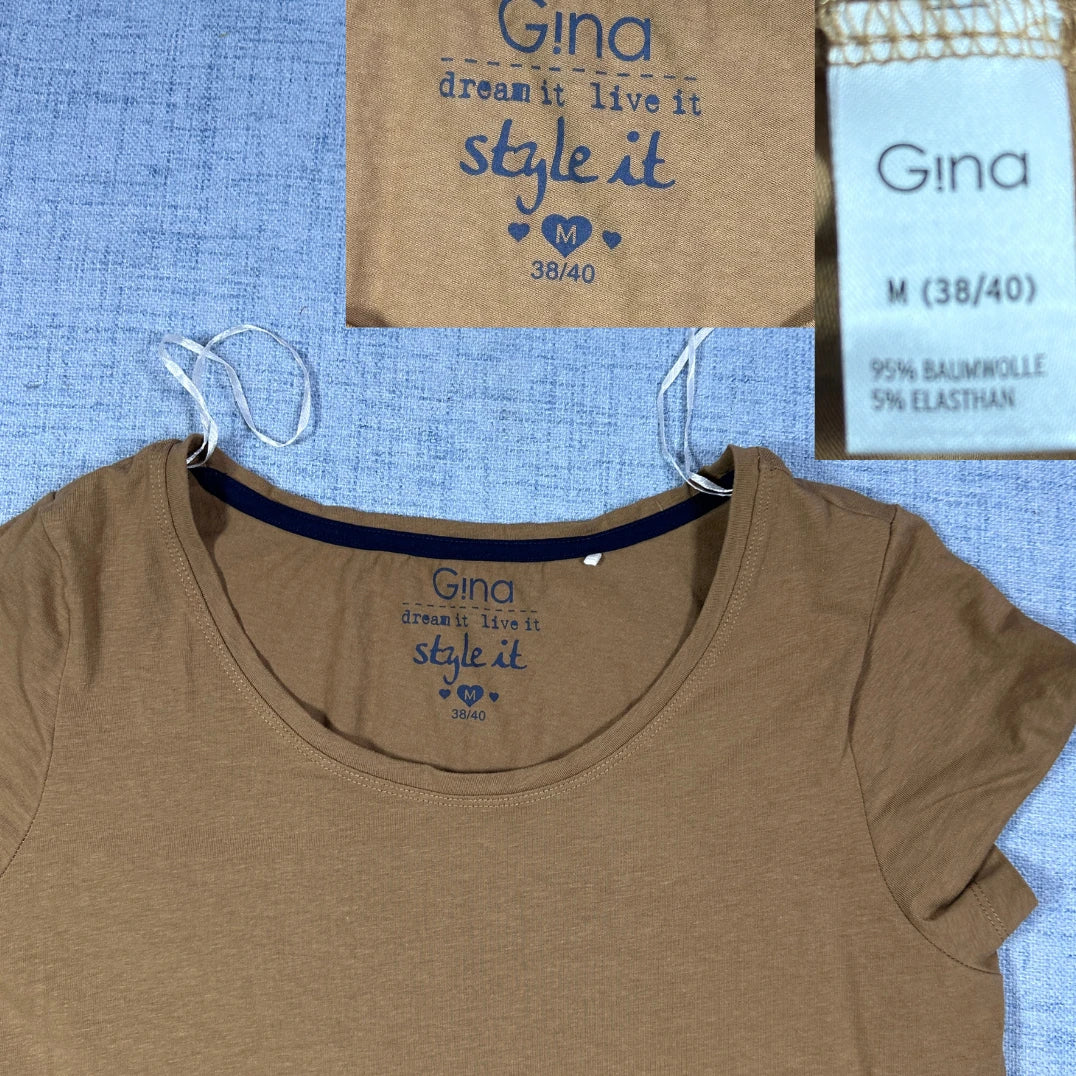 Gina® Scoop Neck T Shirt-M