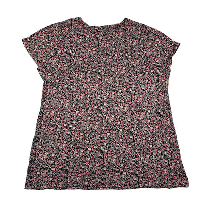 Gap® Black Floral Top Printed-XL