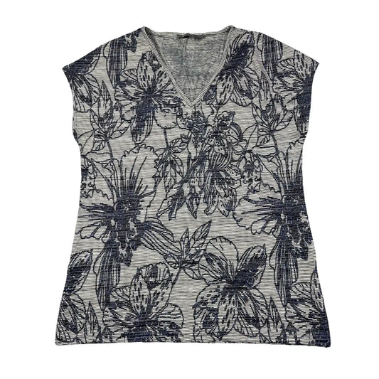 Geisha White Women's Top Striped-L T Shirts
