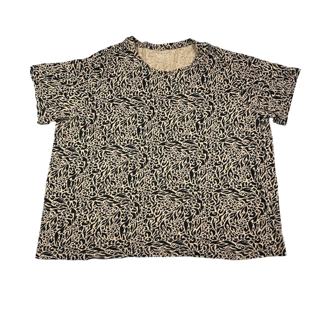 Dunnes Stores® Beige Print T Shirt-XL