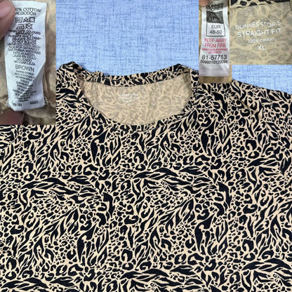 Dunnes Stores® Beige Print T Shirt-XL
