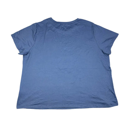 Shein Curve® Blue Graphic T Shirt-4XL