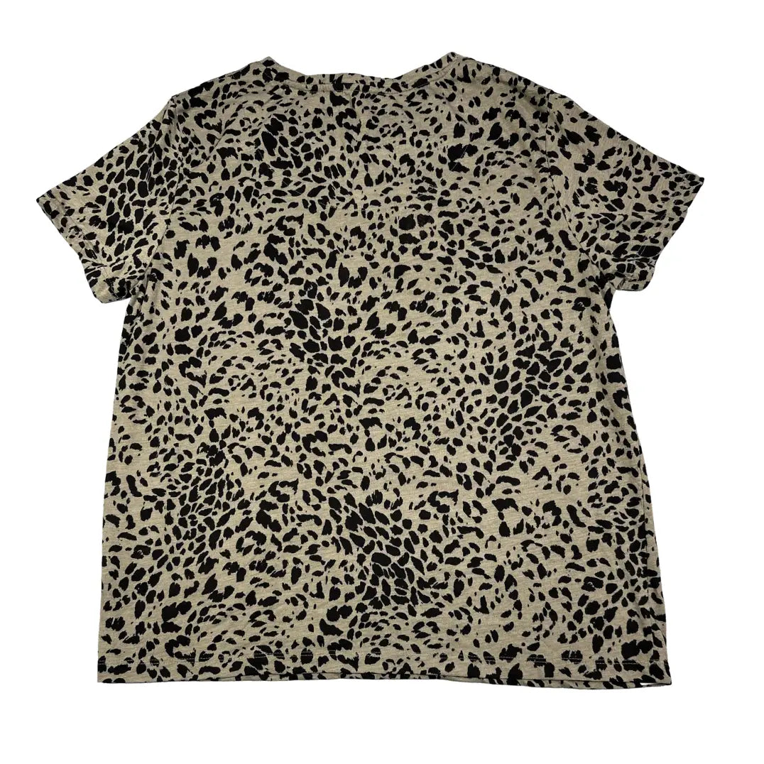 M&S Collection® Khaki Animal Print T Shirt-L