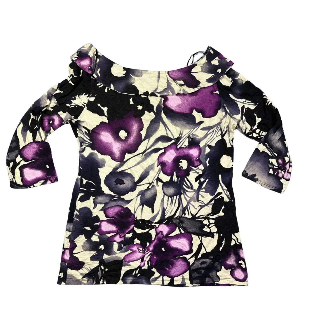 Dunnes® Purple Floral Top-S