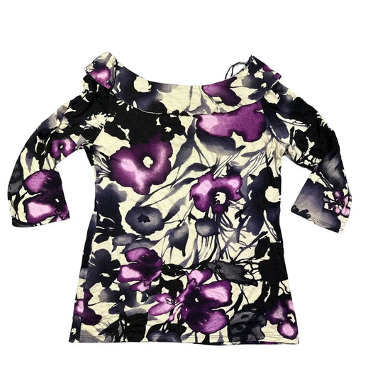 Dunnes Stores Purple Women's Floral Top-S T Shirts
