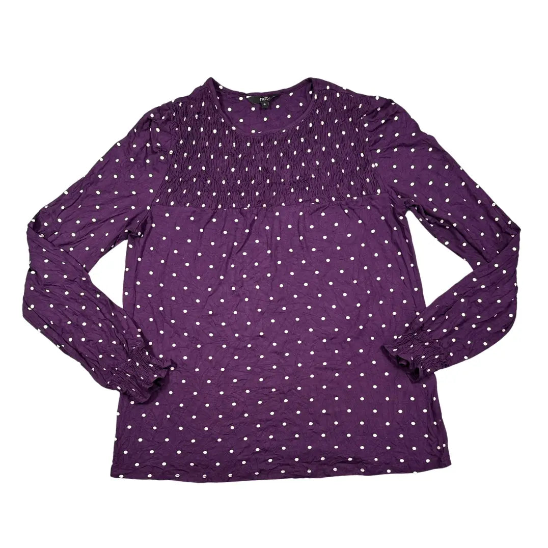 Next® Purple Polka Dot Top-S