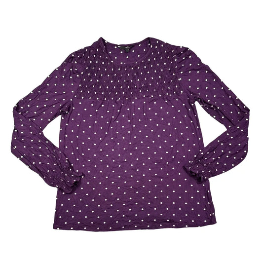 Next Purple Women's Dot Top-S T Shirts