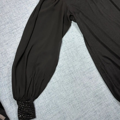 Atmosphere® Black High Neck Top-S