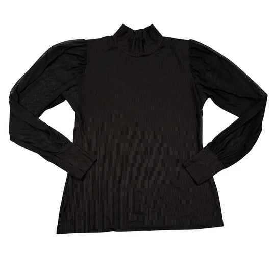 BoohooMAN Black Women's Pleated Blouse-M T Shirts