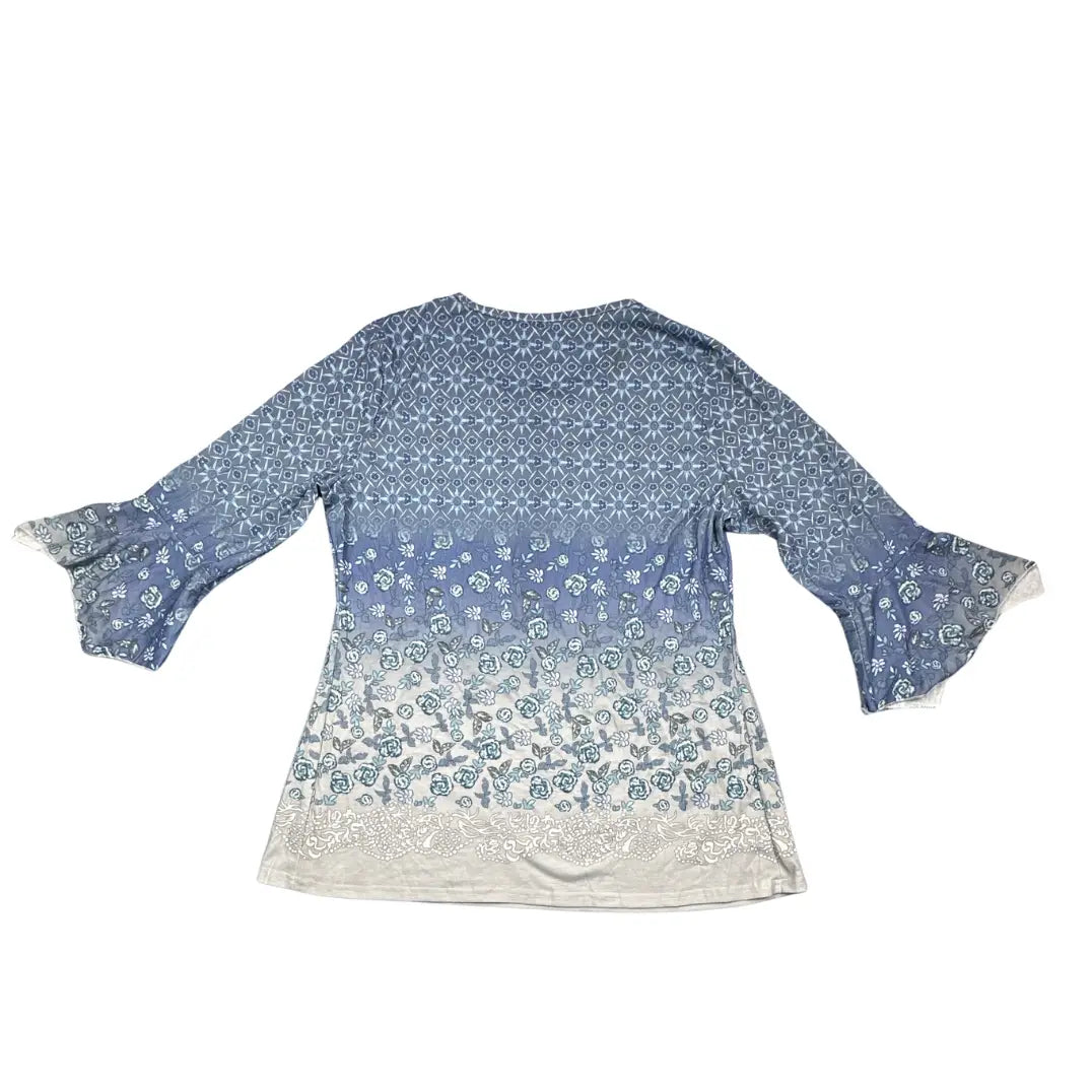 Unbranded Blue Floral Tunic-XL