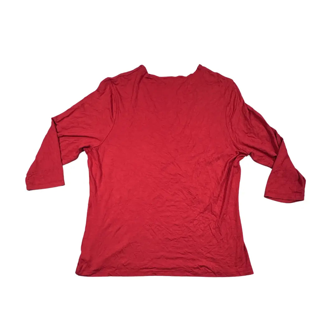 Unbranded Red Twist Front Top-XL