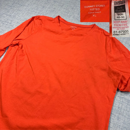 Dunnes Stores Orange Women's T Shirt-XL Activewear Gym Shirts