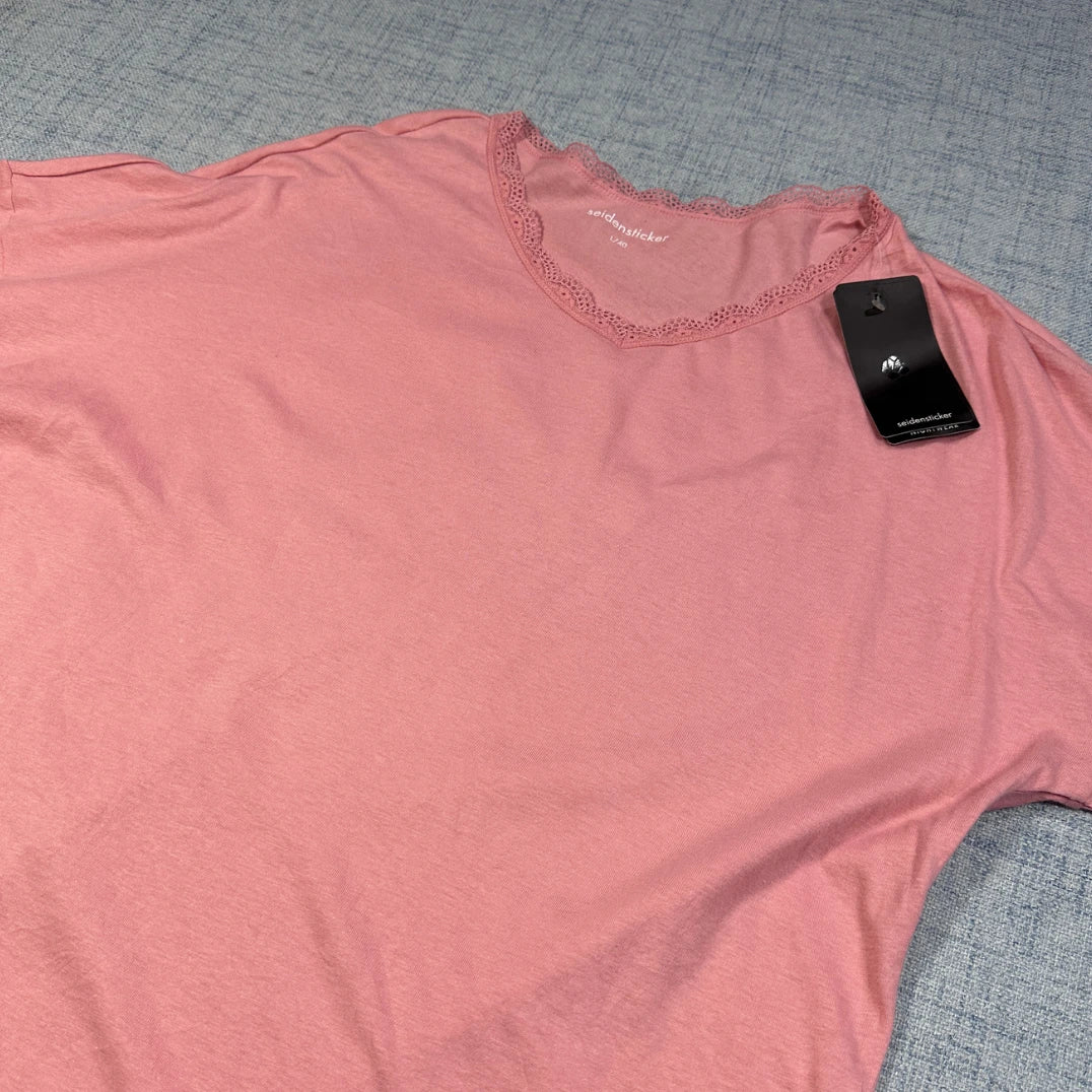 Seidensticker Pink Women's Top Tagged-L Activewear Gym Shirts