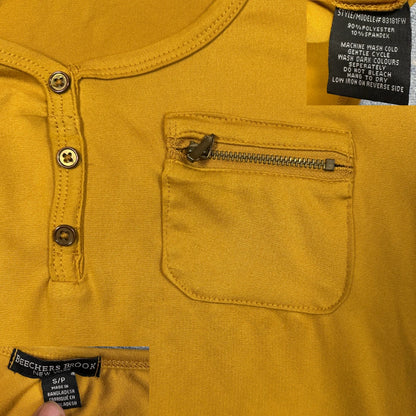 Beechers Brook Mustard Women's Top Zipper-S T Shirts