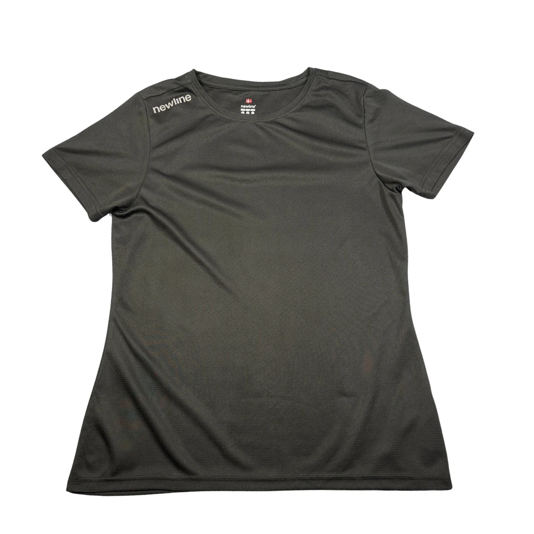 Newline Black Women's T Shirt-M Activewear Gym Shirts