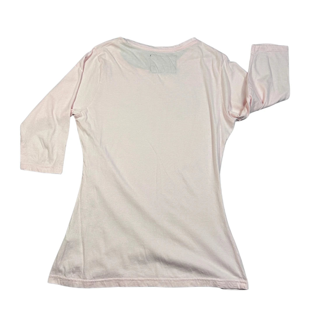 Love To Lounge Pink Women's Sleeve Top-M T Shirts