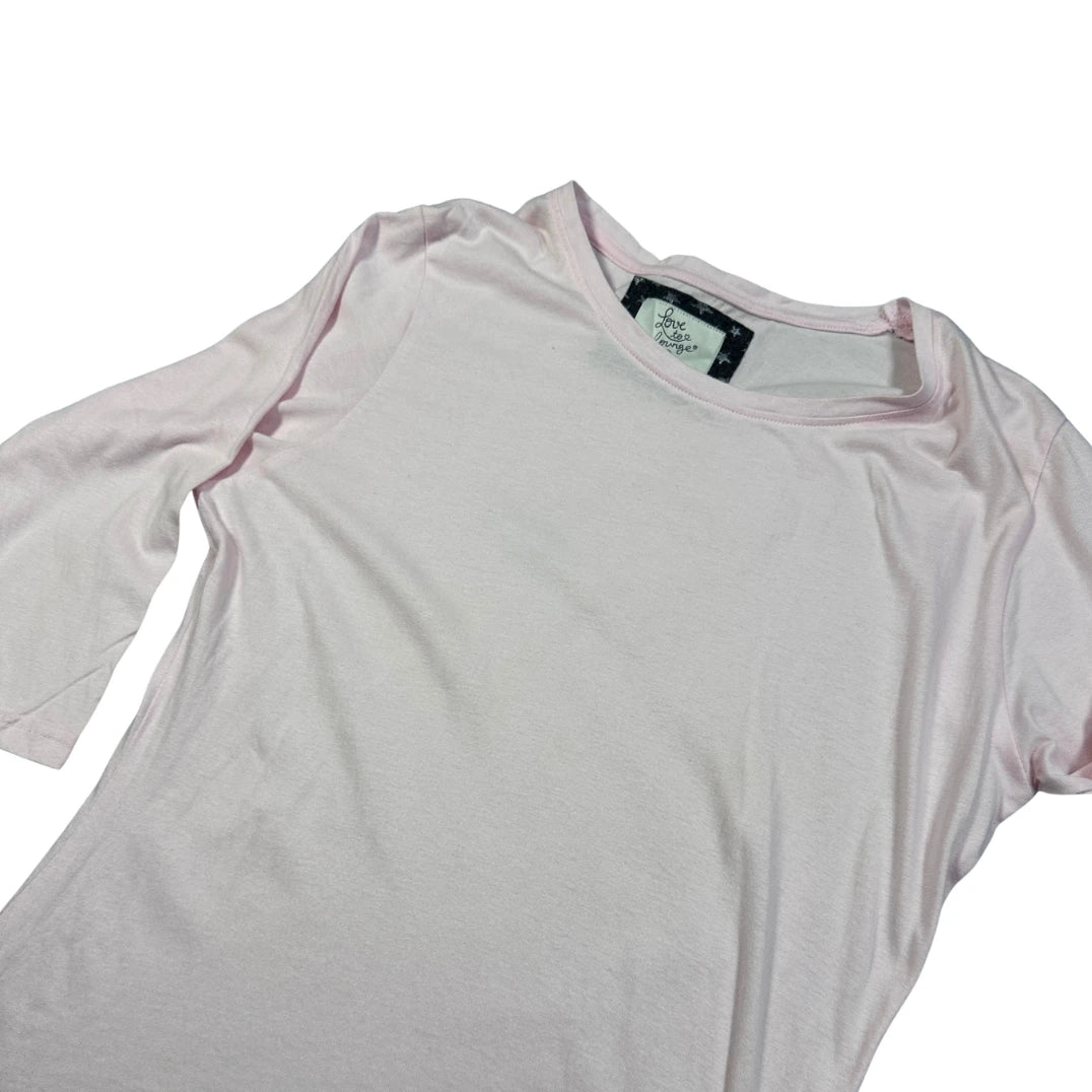 Love To Lounge Pink Women's Sleeve Top-M T Shirts
