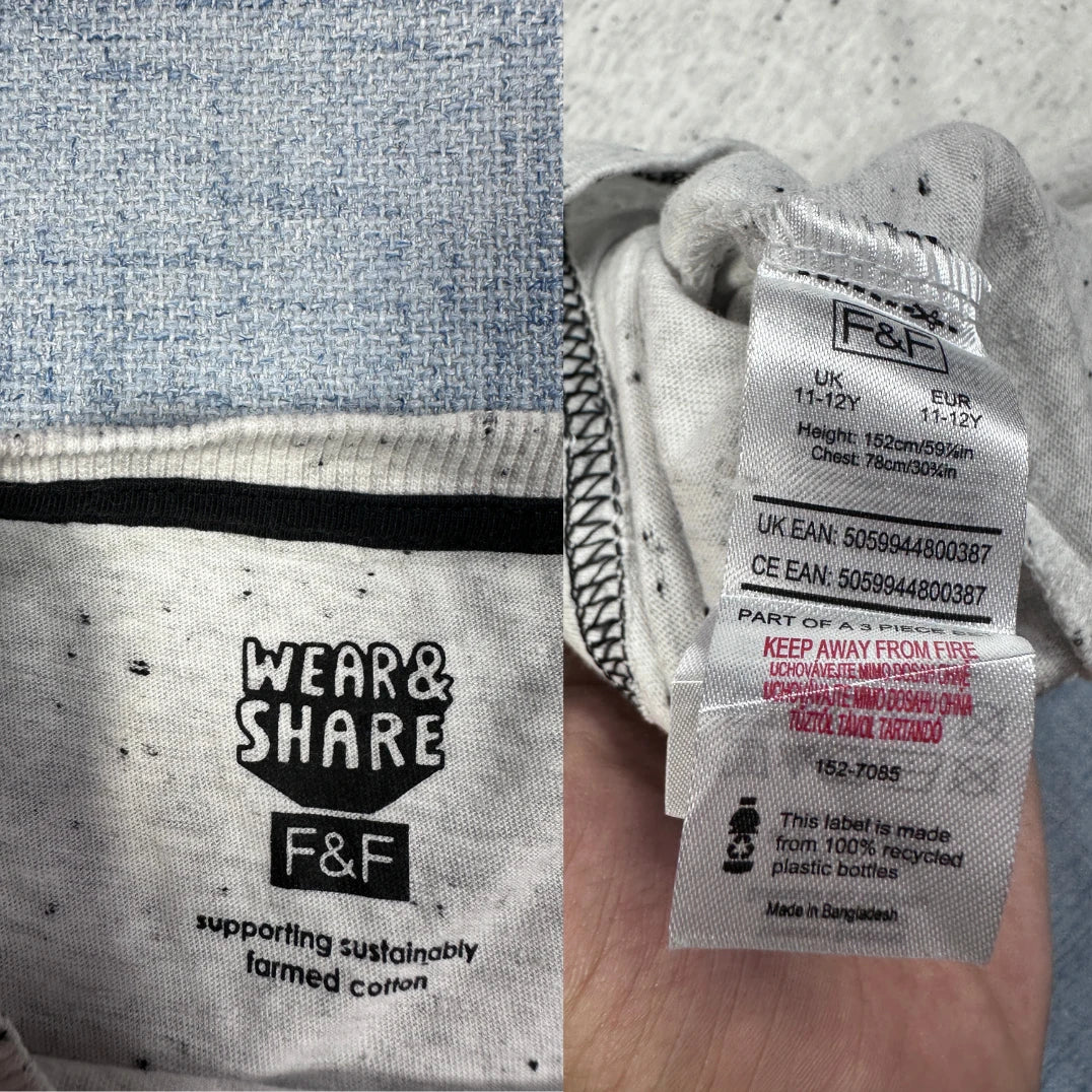 F&F Grey Women's Sleeve Top-S T Shirts