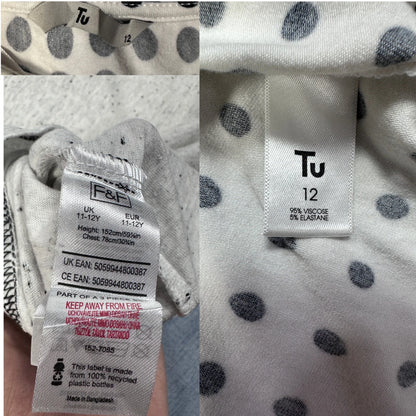 Tu White Women's Dot Top-S Woman
