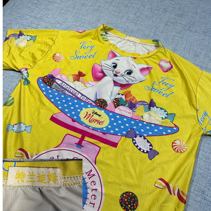 Unbranded Yellow Women's Shirt Cartoon-L T Shirts