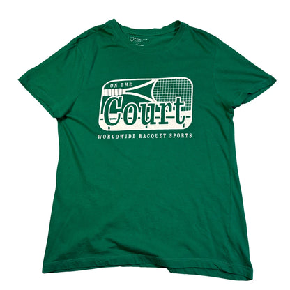 Primark Green Tennis Graphic Tee (L)