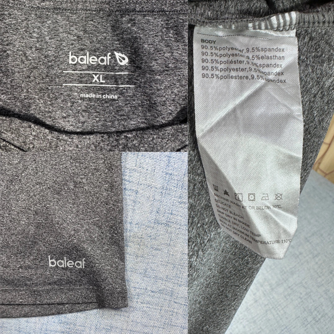 Baleaf® Gray Performance T Shirt-XL