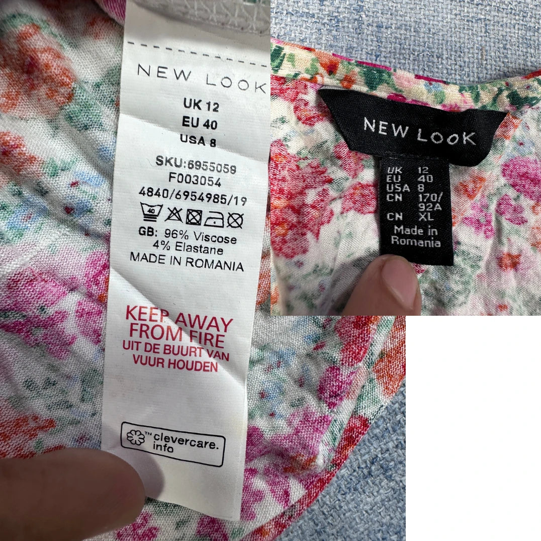 New Look® Floral Ruched Top-S