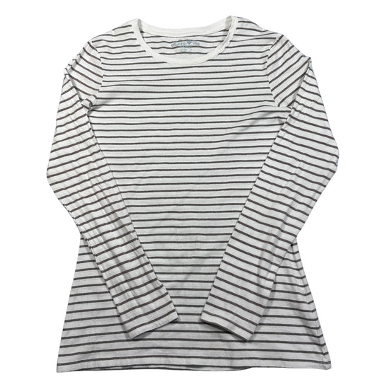 Atmosphere® White Striped Long Sleeve Top-S